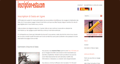 Desktop Screenshot of inscription-esta.com