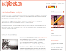 Tablet Screenshot of inscription-esta.com